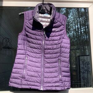 Columbia Puffer Omni-Heat vest in Purple
